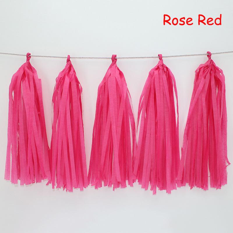 Wedding Party Decoration Color Paper Tassel Garland Bride To Be Birthday Decor Baby Shower Girl Slingers Mermaid Party Supplies