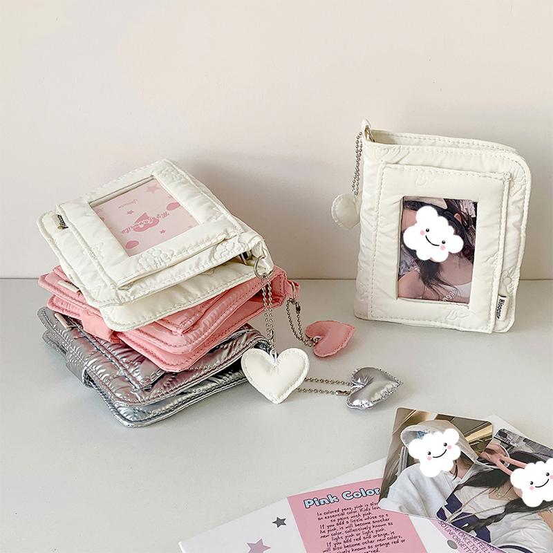 Ins Style Simple Loose-Leaf Photo Album M5 Portable Mini Three-Inch Polaroid Storage Book Detachable Card Binder Storage Bag