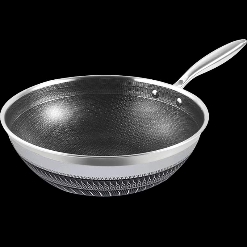 Shangheng Stainless Steel Honeycomb Wok