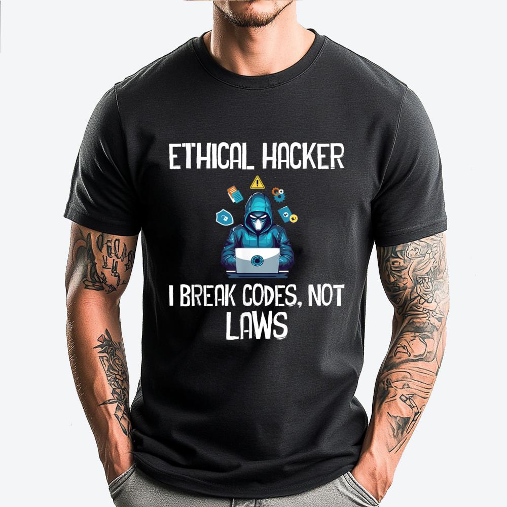 Ethical Hacking Analyst Ethical Cyber Security Vintage T Shirt Men Woman Band Tshirts Graphic Short sleeve S