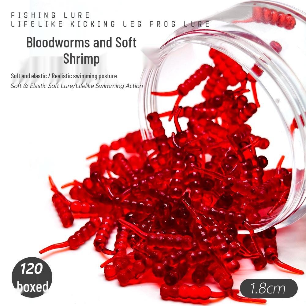 Mini Bloodworm Fishing Lure: Strong, Fishy Bait for Mandarin Fish, Minnow, and Micro Creatures