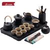 Jingdong Crafted Black Pottery Tea Set