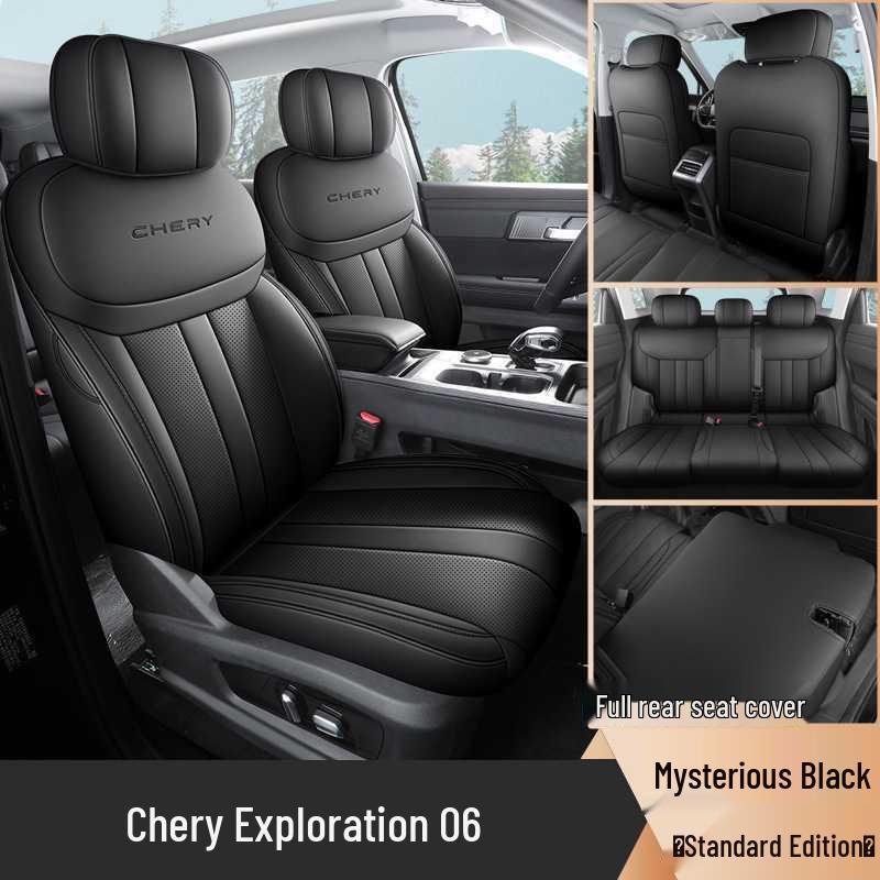 Chery Explore 06 Leather Car Seat Cushion - All Season, Five-Seater Fit Explore 06 Specific