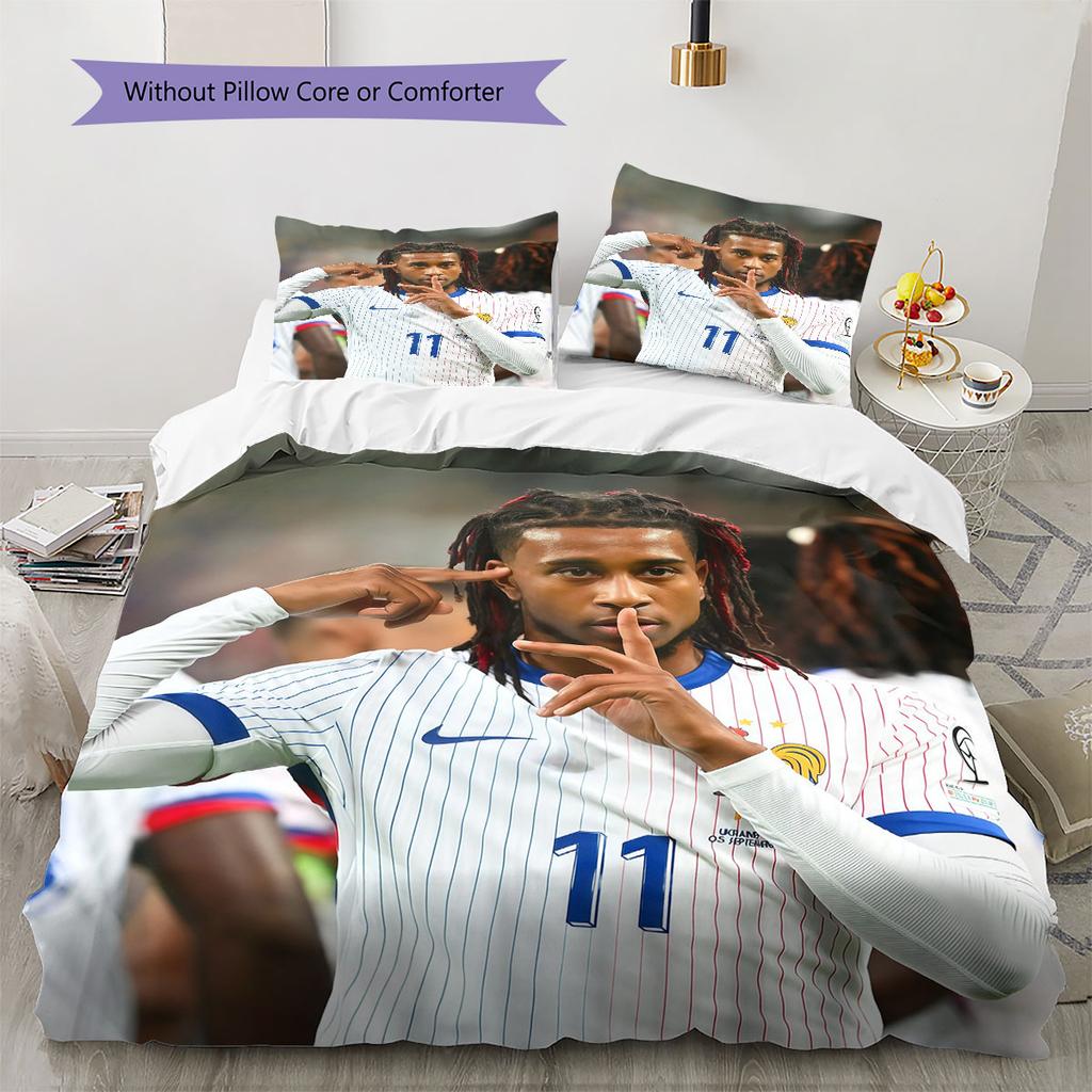Olise Pattern Bedding Home Decoration Birthday Gift ( 1 duvet cover + 2 pillowcase, without core),fan merchandise.