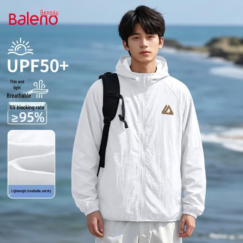 Baleno Men s UPF50+ Lightweight Hooded Sun Protection Jacket M