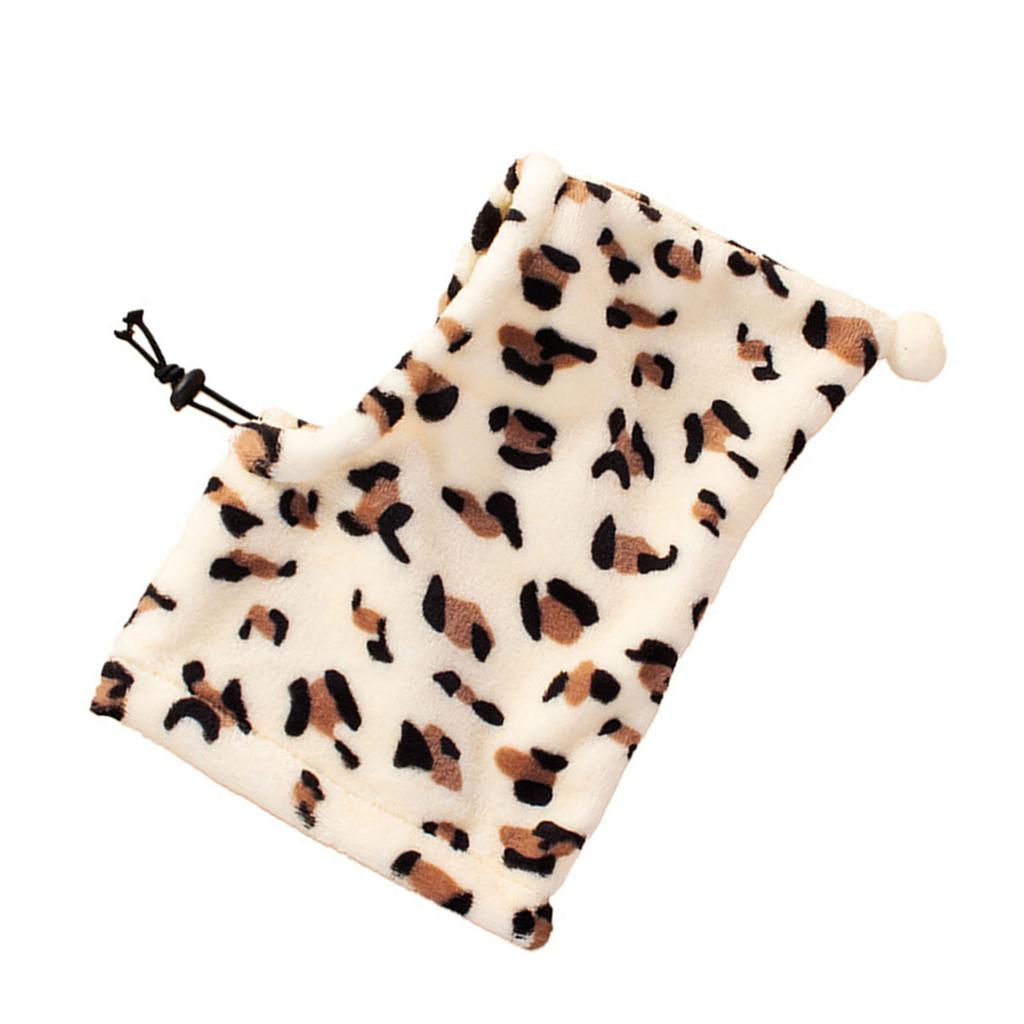 Small Dog Plush Cap for Halloween with Leopard Print Pet Birthday Party Props Hat Dogs Adjustable Strap Pullover Hat