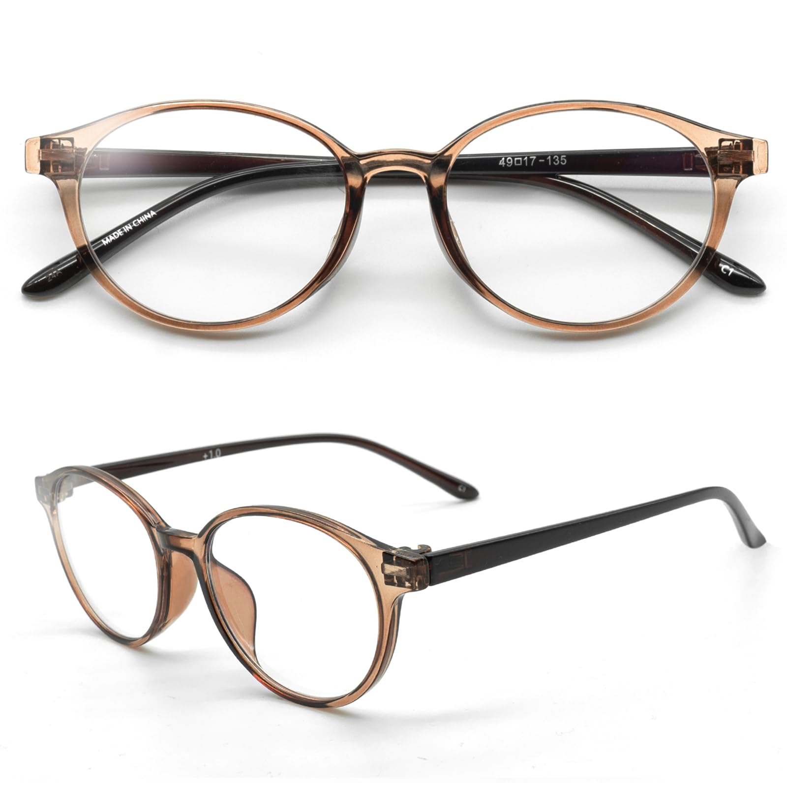 

Стильные очки для чтения Blue Light Cut [eyeforyou] мужские Mocha+2.50 BA-R2005-C1-D250