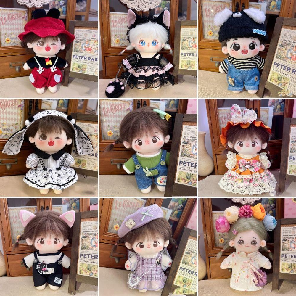 Dress Up Doll Lolita Dress Multicolor Star Doll Clothes 20cm Cotton Doll's Clothes  Children Gift