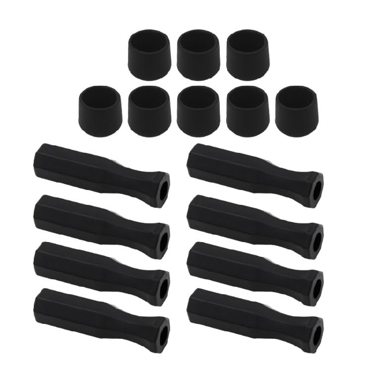 8Pcs Table Football Handle Octagonal Handle Grip End Caps Replacement Set For Foosball Table With NonSlip Design
