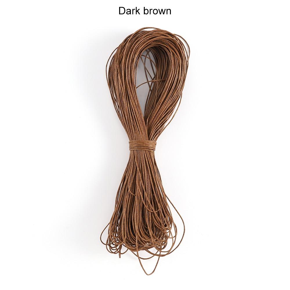 65m/Lot 1mm X 65m Polyester Braided Rope Bracelets Necklaces Beaded Cord Wax Wire for DIY Jewelry Making Findings Supplies Accessories