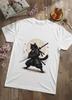 Samurai Cat Shirt: Japanese Myth Inspired Graphic (Adult Sizes)