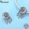 Bamoer 100% 925 Sterling Silver Moon Shape Dream Catcher Trendy Charm Beads Fit Charm Bracelets