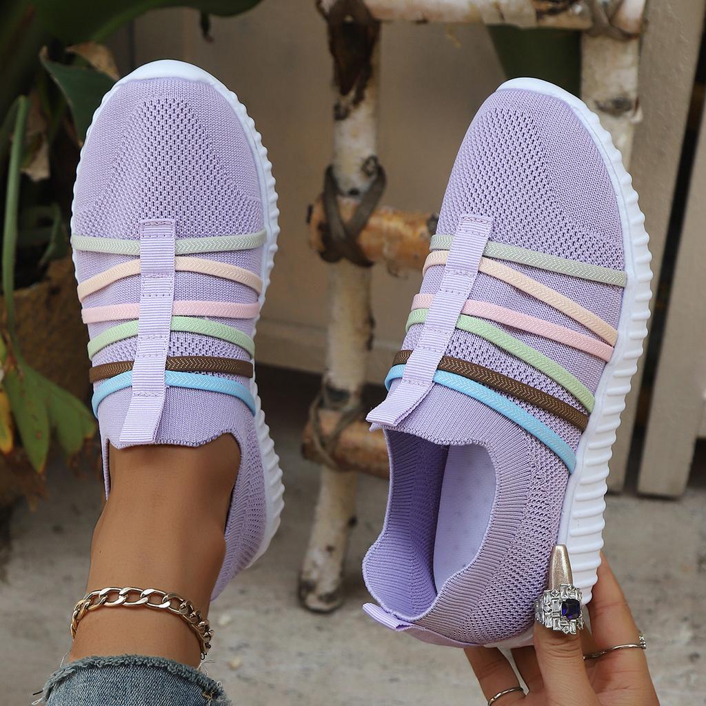 Women's shoes summer new fly-woven shoes large size casual single shoes light sports shoes