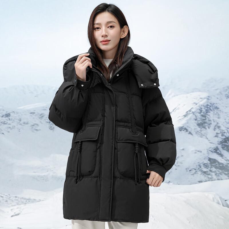 

Xuezhongfei Women s Winter Detachable Hood Duck Down Puffer Jacket X40149408F S 160/84A