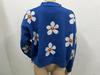 2022 Autumn/Winter Floral Knit V-Neck Cardigan Sweater for Women
