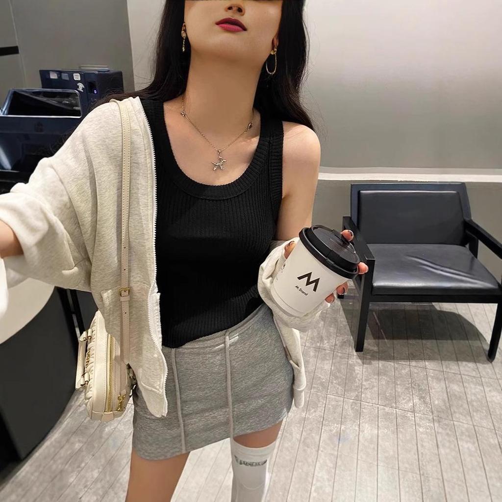 Women's Striped Knit Tank Top - 2024 Summer Slimming Style