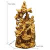 Natural Solid Wood  Eight Lmmortals Crossing The Sea Statue Chinese Mythological Characters Home Room Office Decoration Statue