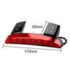 Motorcycle Red LED Brake Tail Light Rear Fender Edge Taillight For Harley Sportster XL883N 1200N XL1200V XL1200X