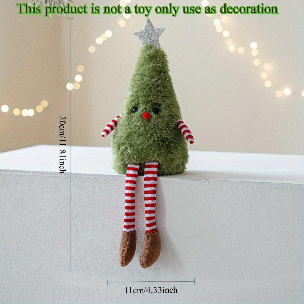 

1 шт. Милый плюшевый кулон в виде куклы-елки, Доступен в розовом, белом, зеленом цветах, Подходит для украшения дома, кукольной сцены для вечеринки, Рождественские украшения зелёный