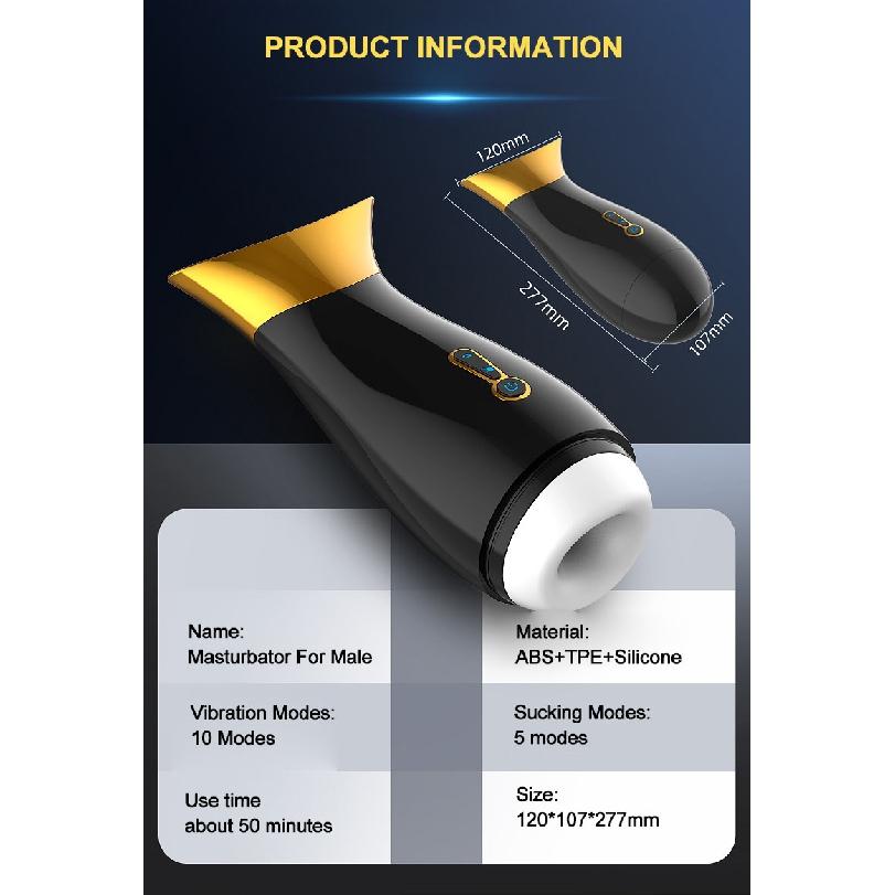 Männlicher Masturbator Cup Oralsex AutomaticBlowjob Vibrationswärmemaschine Erwachsene Ausdauerübung Vakuum Elektrisches Saugen Sex