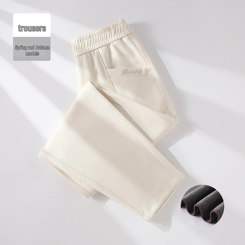 GAGN Brown Women's Casual High-Quality Loose Straight-Leg Trousers - 2026 Spring/Autumn Versatile Style