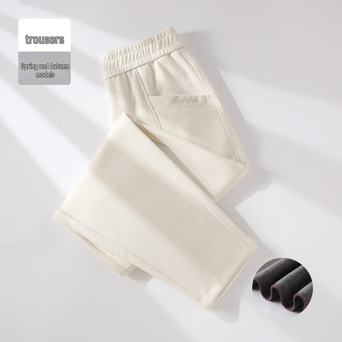 

GAGN Brown Women s Casual High-Quality Loose Straight-Leg Trousers - 2026 Spring/Autumn Versatile Style L