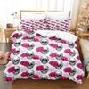 Roses and Skulls All Season Twin Bedding Set Single Twin Full Queen King Size Bed Set Aldult Kid Bedroom Duvetcover Sets Anime