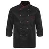 Mens Womens Unisex Chef Coat Double Breasted Design Contrast Color Trimming Cook Jacket Kitchen Uniform