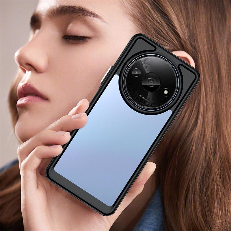 Transparent Colorful TPU Case for Xiaomi Redmi A3 13C 12C 11A 10C Redmi 12 5G Protective Clear Shockproof Full Protection Cover