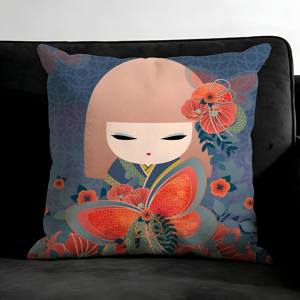 KKimmidoll Cute Cushion Cover Pillowcase Ultra Soft Skin Friendly Fabric Cloud Like Comfort Concealed Zipper