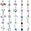 Newsterlling Copper Elegant Blue Ocean Series Dolphin Charm Pendant Fit Original Bracelet Diy Women Jewelry Accessories