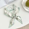 Silk scarf long strip new small fresh pastoral headscarf bow headband tied bag streamer decorative scarf belt