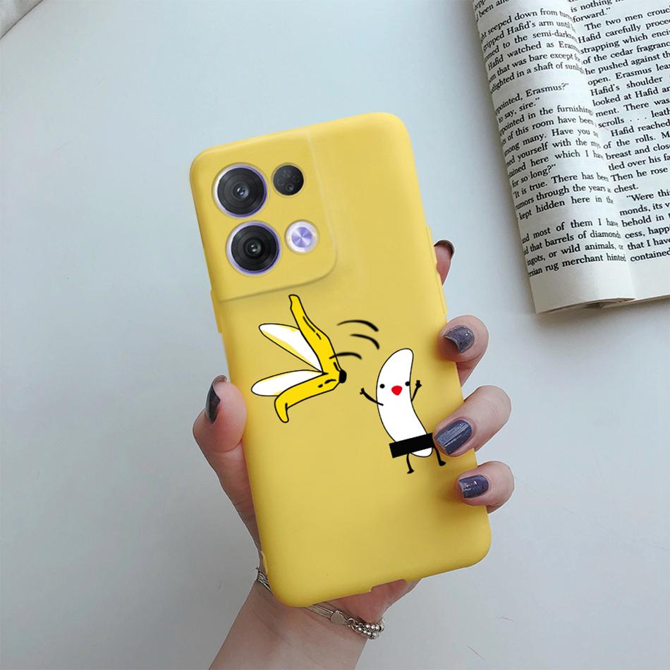 For Oppo Reno 8 Case OPPO Reno 8 Pro Plus Reno8 4G 5G Cover Cute Cactus Cartoon Phone Case Protection Shockproof Soft Back Cover
