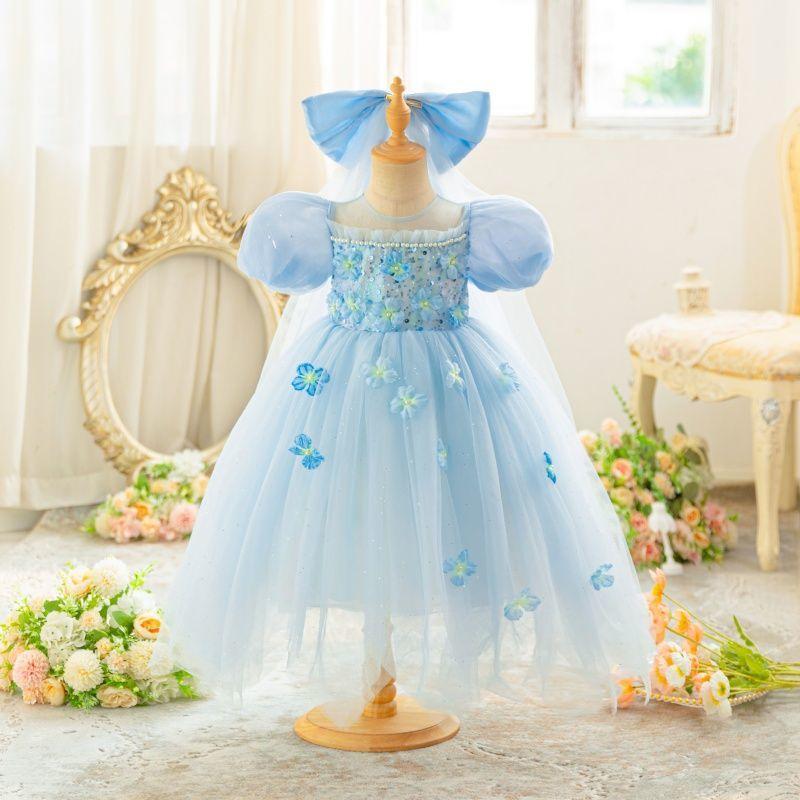 Girls' Fashionable Flower Fairy Tulle Ball Gown Princess Dress Children's Princess Dress