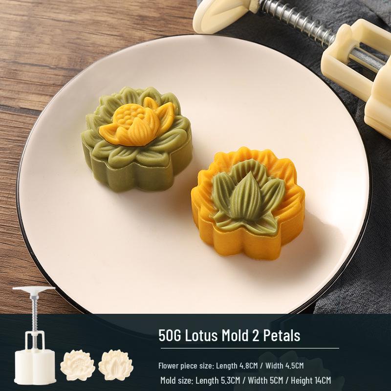 Traditional Cartoon Mooncake Mold, Hand-Press Type for Baking, Available In 50g, 75g, 100g Sizes