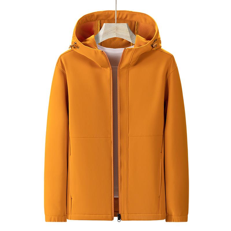 Men's 2026 Trendy Three-Proof Hooded Windbreaker: Heavy-Duty, Unisex, Functional, Loose-Fit Jacket for Spring/Autumn.