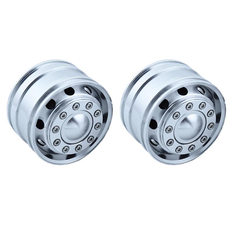 2pcs RC Truck Metal 20mm/25mm Width Wheel Drive/Bearing Hub Rim for 1/14 Tamiya SCANIA 770S 56368 VOLVO ACTROS MAN Model Car
