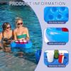 Inflatable PVC Triangle Beer and Cup Holder, Six-Hole Water Coaster for Parties