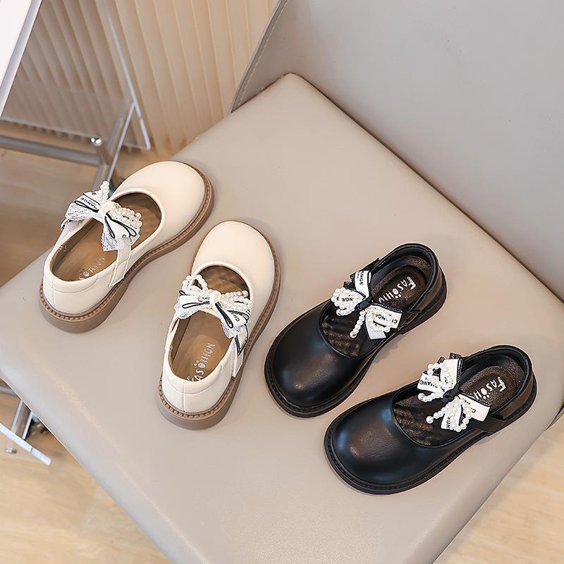 Girls princess shoes children's leather shoes 2025 new spring and summer soft-soled Mary Jane shoes little girl performance shoes