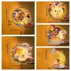 Cartoon Rabbit Lanterns Glowing Lantern DIY Material Package Mid-Autumn Festival Lantern  Kids