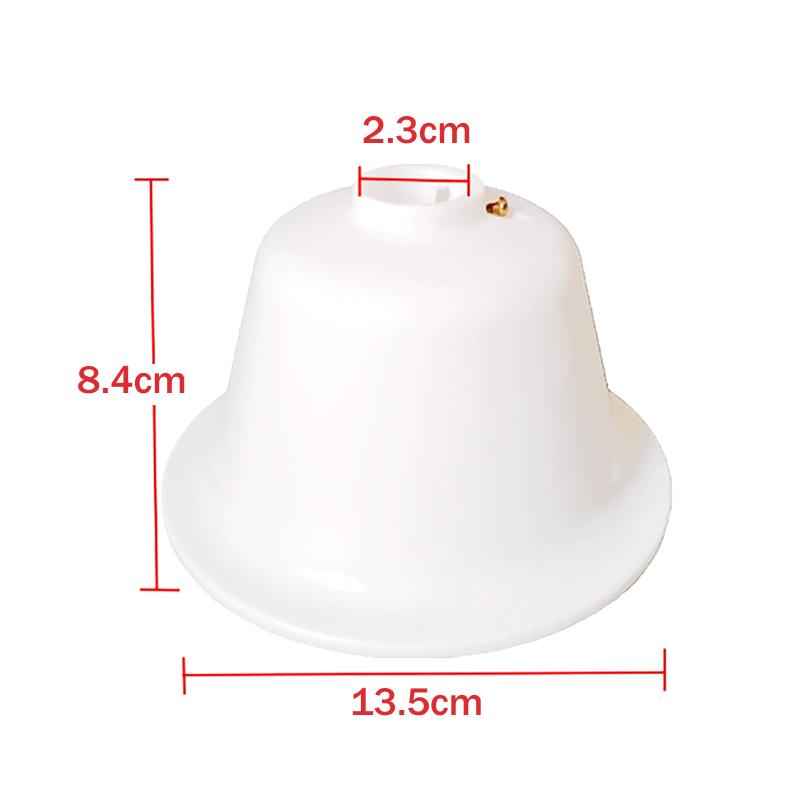 2 buc. Accesorii ventilator de tavan Abajur Acoperire de cauciuc Piese de schimb Gaură 23 mm Culoare albă Instalare ușoară Compatibilitate largă