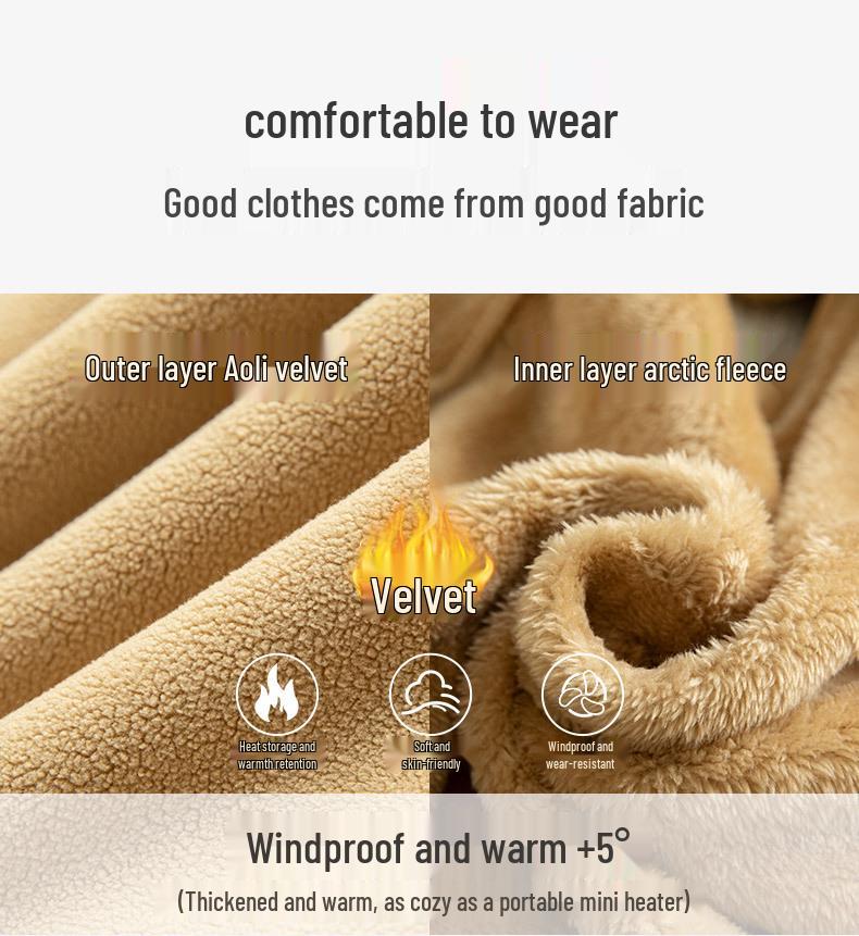 Women's Thick Fleece-Lined Jacket - Warm, Casual, Stand-Up Collar Cardigan for Autumn & Winter