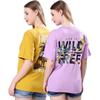 Camiseta Informal para Mujer Mezcla de Algodón Estampado Gráfico Top Oversize Paquete de 2
