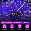 Women's Rave Festival UV Neon Body Face Temporary Tattoos Waterproof Fluorescence Fluorescent Fluorescent Tattoo Stickers 20
