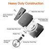 Heavy Duty Metal Retractable Carabiner Keychain Belt Badge Reels Clip Reinforced Steel Wire Cord
