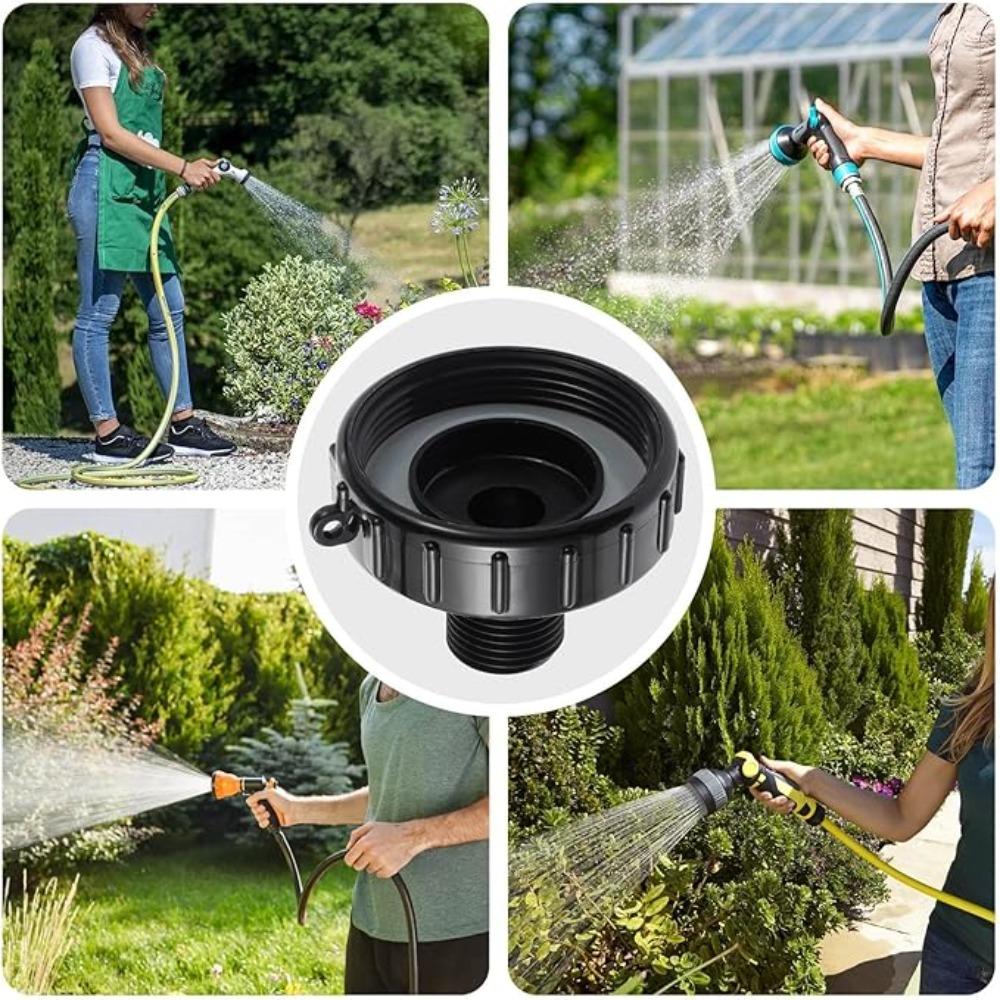 IBC Tank Adapter S60 X 1/2" 3/4' 1" 1.5 2" 63/75/80/100mm Thread Connector Ton Barrel Connect 1000 Liter IBC Tank Fitting