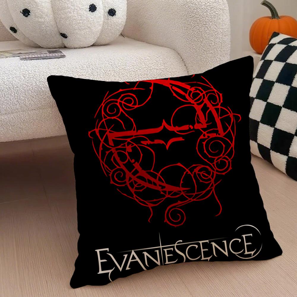 Fashion Gothic Casual Rock EEvanescence Cushion Cover Linen Pillow Case Soft Breathable Protective Couch Room Decoration