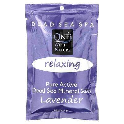 Dead Sea Spa, Mineral Salt, Relaxing, Lavender, 70G(2.5Oz)