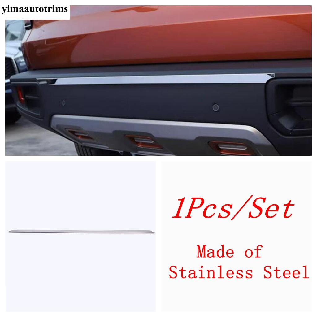 Car Rear Trunk Tail Gate Door Strip / Bumper Strip Cover Trim Fit For Haval Dargo Stainless Steel Accessories Exterior Rear Bumper Strip