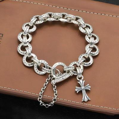 Retro Herren Silber Kreuz Buchstaben Armband - Trendy Nischenschmuck